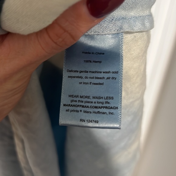 EUC Mara Hoffman Zoya Dress in Indigo Dye Sz S - Picture 4 of 6